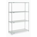 Nexel Chrome Wire Shelving, 42W X 14D x 86H 14428C